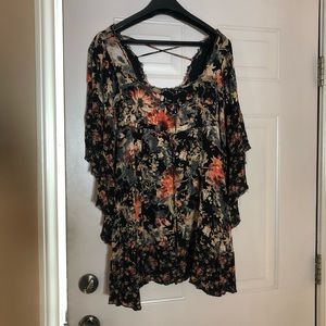 FREE PEOPLE Cute and Fun Black Dress